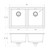 5000 Series Double Bowl Sink Matte White [303169]