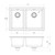 5000 Series 1 and 3/4 RH Bowl Sink Matte White [303196]