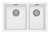 5000 Series 1 and 3/4 LH Bowl Sink Matte White [303157]