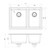 5000 Series 1 and 3/4 LH Bowl Sink Matte White [303157]