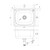 1000 Series Laundry Trough Single Bowl 50 Litres 2TH [303165]