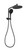 Ormond Compact Twin Shower Matte Black [303083]
