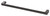 Gloss Single Towel Rail 600mm Brushed Carbon [303192]