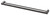 Gloss Double Towel Rail 800mm Brushed Carbon [302899]