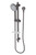 Vivid Rail Shower Brushed Carbon [303113]