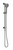 Vivid Slimline Water Through Rail Shower Brushed Carbon [303095]