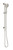 Vivid Slimline Water Through Rail Shower Brushed Nickel [303092]