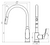 Winton Sink Mixer with Pullout and Veggie Spray Black LF [285016]