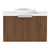 Mosman Mini Vanity with Basin 600mm 1 Door, Florentine Walnut & Bright White [304019]