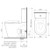 Care 660 Ambulant Cleanflush Wall Faced Close Coupled Easy Height Bottom Inlet Suite with Double Flap Seat White 4Star [166484]