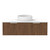 Mosman Vanity with Centre Basin 1200mm 2 Drawer, Florentine Walnut & Alabaster [304041]