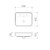 Tribute Rectangle 500mm Inset Basin 500mm with Overflow White 1 Tap Hole [166486]