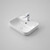Tribute Rectangle 500mm Inset Basin 500mm with Overflow White 1 Tap Hole [166486]