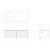 Mosman Vanity with Left Hand Basin 1200mm 2 Drawer, Topiary & Bright White [304025]
