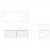 Mosman Vanity with Right Hand Basin 1200mm 2 Drawer, Ultra White Matte & Grey Travertine [304026]