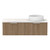 Mosman Vanity with Right Hand Basin 1200mm 2 Drawer, Prime Oak & Grey Travertine [304024]