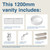 Mosman Vanity with Right Hand Basin 1200mm 2 Drawer, Prime Oak & Bright White [304034]