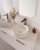 Mosman Vanity with Double Basin 1500mm 3 Drawer, Ultra White Matte & Grey Travertine [304027]