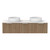 Mosman Vanity with Double Basin 1500mm 3 Drawer, Prime Oak & Grey Travertine [304031]