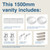 Mosman Vanity with Double Basin 1500mm 3 Drawer, Ultra White Matte & Bright White [304047]