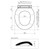 Caravelle Toilet Seat Normal Close Quick Release Plastic Hinge White [064293]