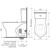 Opal Cleanflush® Easy Height Wall Faced Close Coupled Suite w/Double Flap Seat White 4Star [166560]