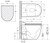 Koko Tornado Flush Wall-Faced Toilet Suite Pan + Seat + Geberit Sigma In-Wall Cistern S-Trap Matte White [304289]