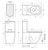 Koko Back-to-Wall Toilet Suite S-Trap 160-230 Set Out with Slim Seat Matte Black [304263]