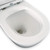 Alix Back-to-Wall Toilet Suite Pan + Slim Seat + Geberit Cistern S-Trap 90-160 Gloss White [304311]