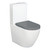 Alix Back-to-Wall Toilet Suite Pan + Seat + Geberit Cistern P-Trap Gloss White [304168]