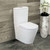 Isabella Back-to-Wall Toilet Suite Pan + Seat + Geberit Cistern S-Trap 160-230 Gloss White [304239]