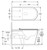 Isabella Care Wall-Faced Toilet Suite Pan & Blue Seat + R&T In-Wall Cistern + Care Raised Chrome Flush Buttons P-Trap Gloss White [304124]