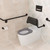 Isabella Care Wall-Faced Pan & Grey Seat + ONLY (Cistern not included) S-Trap Gloss White [304261]