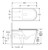 Isabella Care Wall-Faced Toilet Suite Pan & Black Seat + Viega V-01 In-Wall Cistern (Flush buttons not included) P-Trap Gloss White [304144]
