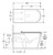 Isabella Care Wall-Faced Toilet Suite Pan & Black Seat + Viega V-01 In-Wall Cistern (Flush buttons not included) S-Trap Gloss White [304326]