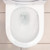 Aluca Tornado Flush Back-to-Wall Toilet Suite Pan + Slim Seat + Geberit Cistern S-Trap 90-160 Gloss White [304125]