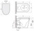 Aluca Tornado Flush Wall-Faced Toilet Suite Pan + Slim Seat + R&T In-Wall Cistern P-Trap Gloss White [304152]