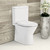 Escola Back-to-Wall Toilet Suite P-Trap Gloss White [304283]