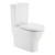 Tono Tornado Flush Back-to-Wall Toilet Suite Pan + Seat + Geberit Cistern S-Trap 90-160 Gloss White [304191]