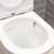 Tono Tornado Flush Back-to-Wall Toilet Suite Pan + Slim Seat + Geberit Cistern S-Trap 160-230 Gloss White [304148]