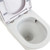 Tono Tornado Flush Back-to-Wall Toilet Suite Pan + Seat + Geberit Cistern P-Trap Gloss White [304258]