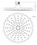 Raven Round Shower Rose Black 3Star [167763]