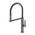 Kusabi Flexi Hose Sink Mixer Brushed Carbon [305041]