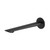 Kusabi Wall Basin / Bath Outlet 200mm Matte Black [305046]