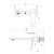 Kusabi SwitchMix Wall Basin / Bath Mixer Set 200mm Complete Kit Matte Black [305032]