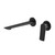 Kusabi SwitchMix Wall Basin / Bath Mixer Set 200mm Fit-Off Kit Matte Black [305048]