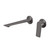Kusabi SwitchMix Wall Basin / Bath Mixer Set 200mm Fit-Off Kit Brushed Carbon [305034]