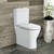 RAK Resort Back-to-Wall Toilet Suite with Bottom Inlet P-Trap Gloss White [304262]