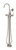 Cromford Floor Mounted Bath Mixer with Hand Shower Brushed Nickel [303674]