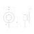 Pina Shower / Wall Mixer Trim Kit Only 90mm Matte Black [303677]